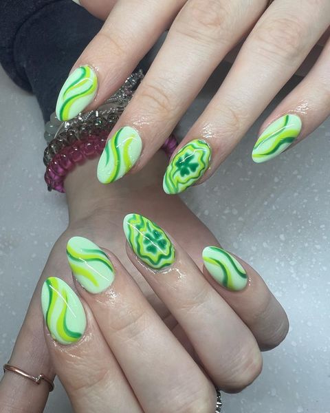 Swirls and Abstract Nail Art