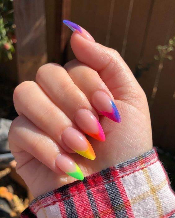 27 Enchanting Rainbow Nail Art Designs To Bring You Joy - 177