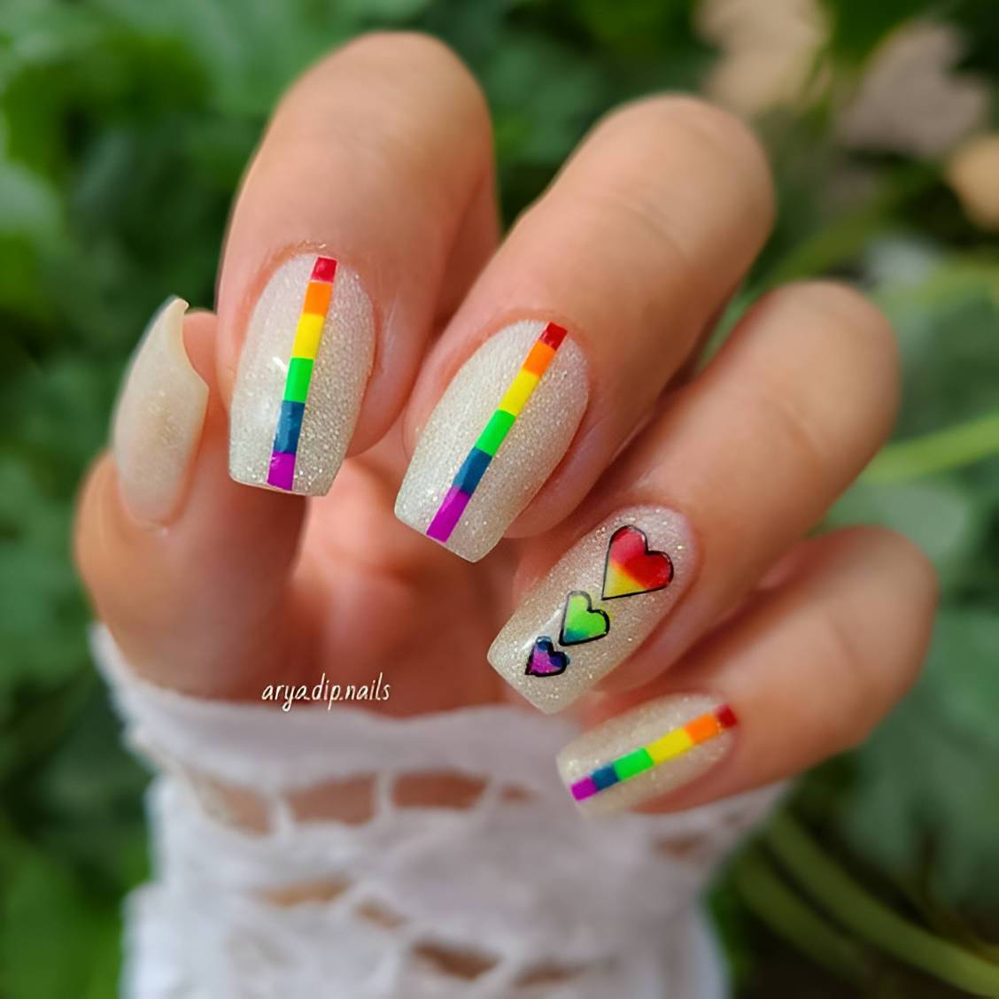 27 Enchanting Rainbow Nail Art Designs To Bring You Joy - 221