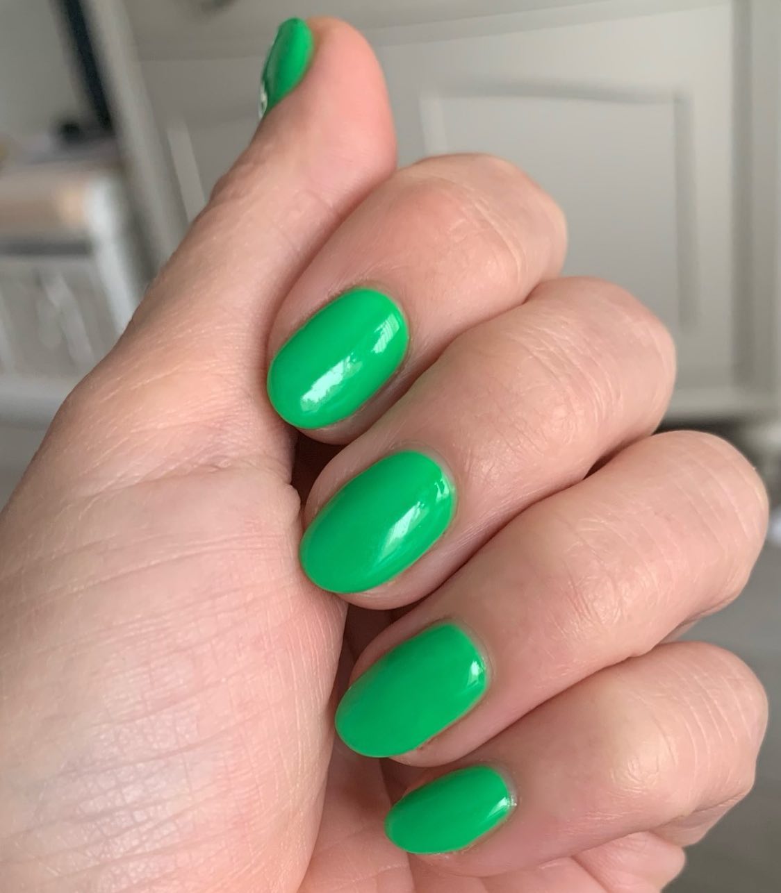 If you like green nail polishes, you will find this perfect shade of bright green color amazing. Go for it right now!