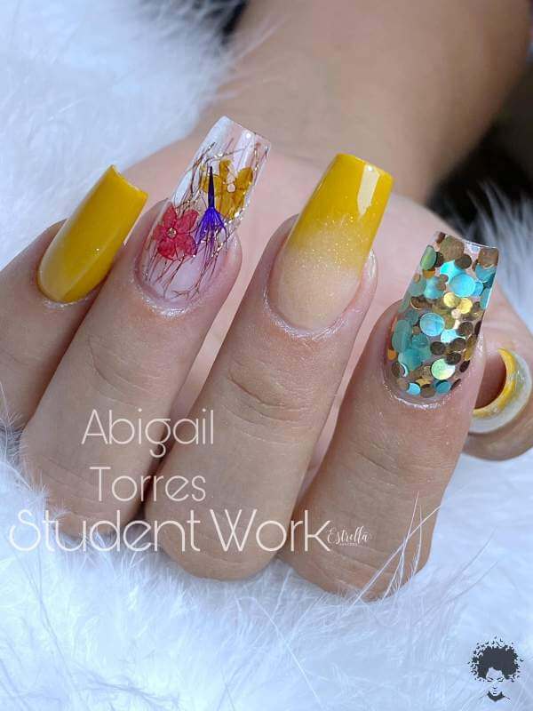 20+ Bright Yellow Nail Designs To Shine Like A Diamond - 131