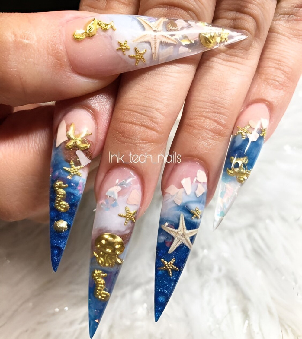 25 Breathtaking Ocean Nail Designs For A Stylish Summer - 165