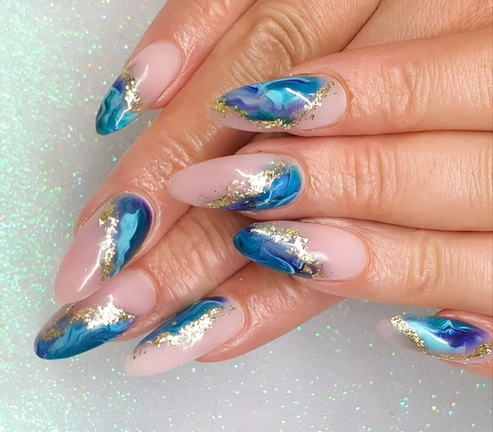 25 Breathtaking Ocean Nail Designs For A Stylish Summer - 203