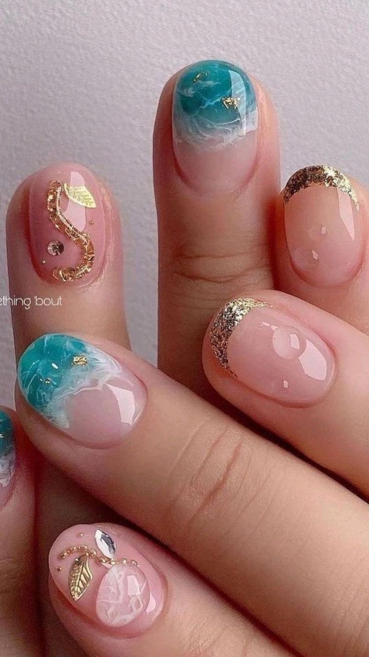 25 Breathtaking Ocean Nail Designs For A Stylish Summer - 205