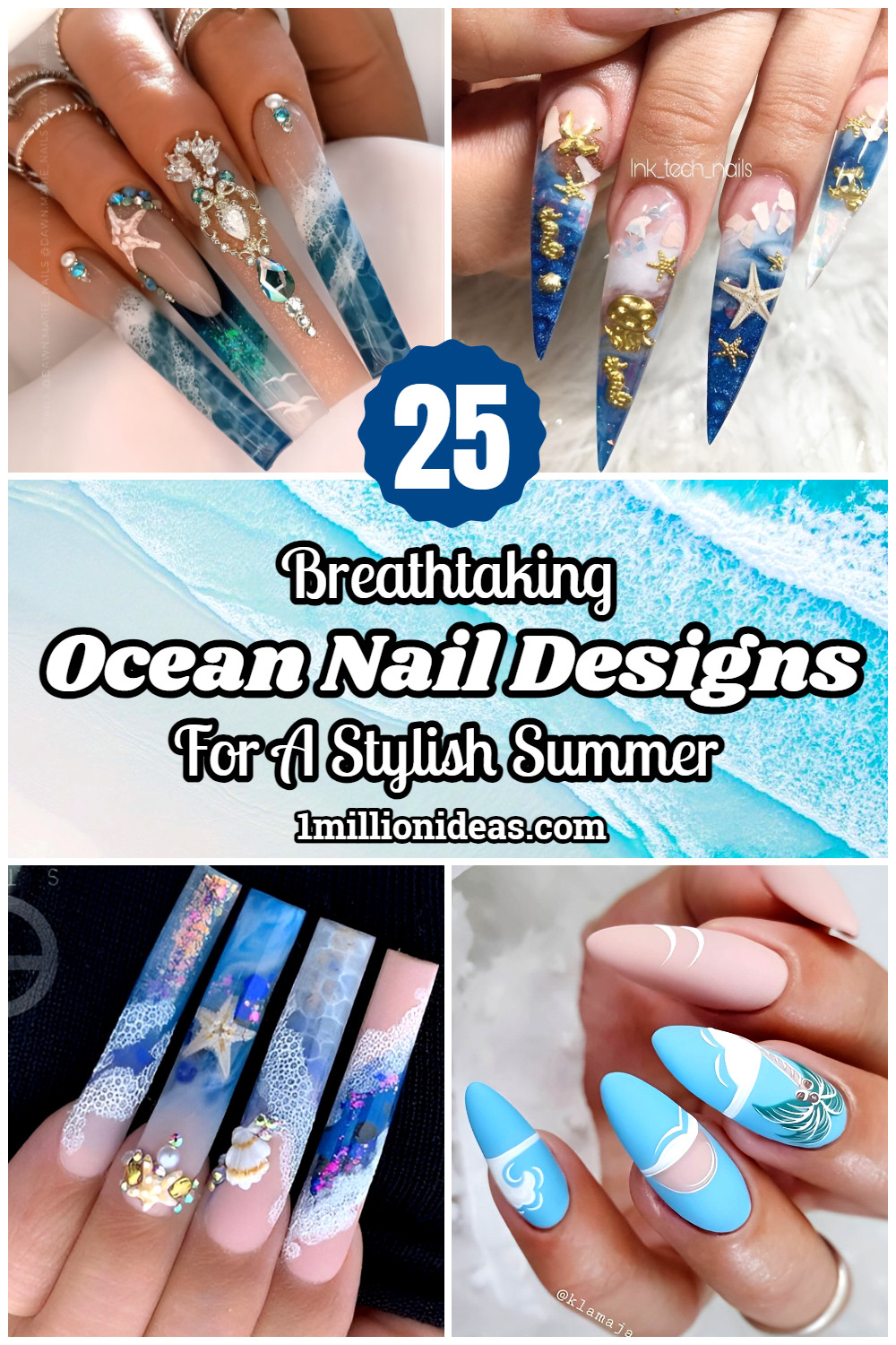 25 Breathtaking Ocean Nail Designs For A Stylish Summer - 161