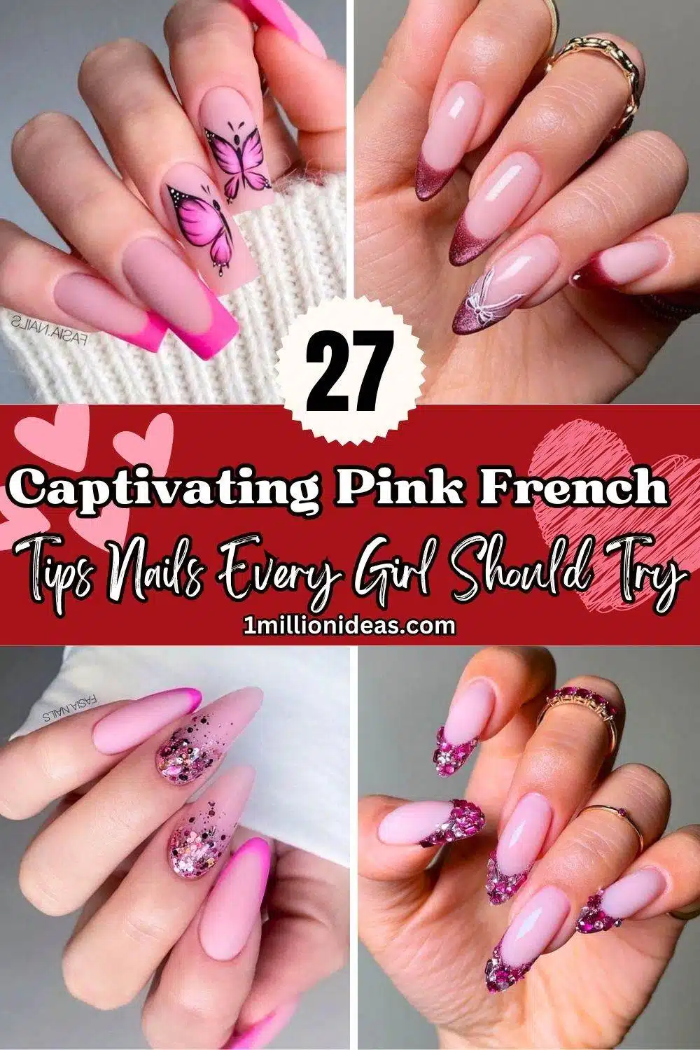27 Captivating Pink French Tips Nails Every Girl Should Try - 173