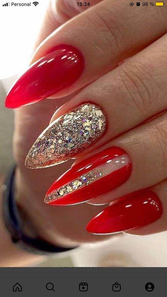 27 manicuras rojas glamorosas que te harán irresistible - 211