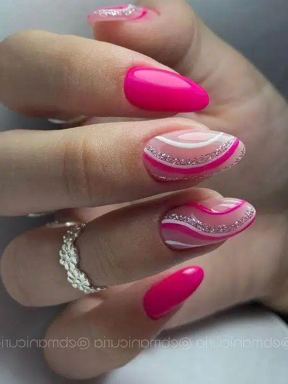 30 Hot Pink Nail Designs To Get On The Barbiecore Trend - 221