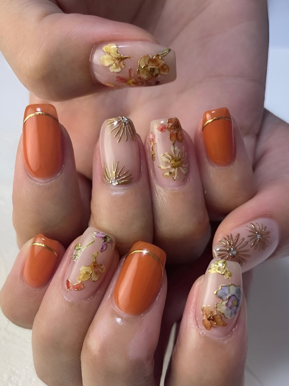 30 Stunning Burnt Orange Nails For A Gorgeous Season - 231