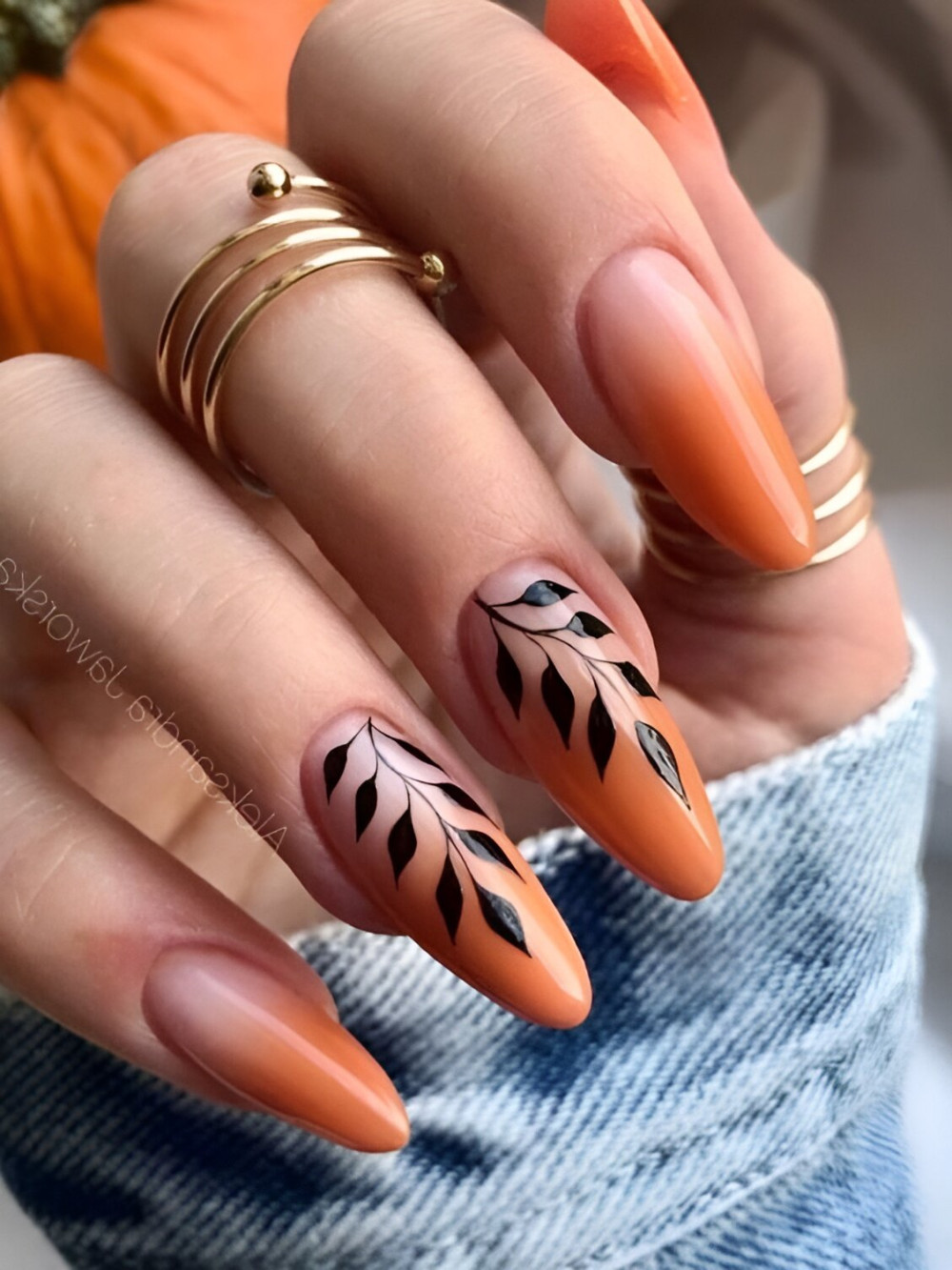 30 Stunning Burnt Orange Nails For A Gorgeous Season - 235