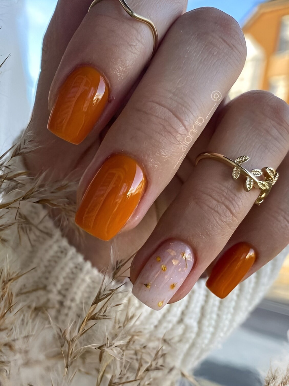 30 Stunning Burnt Orange Nails For A Gorgeous Season - 251