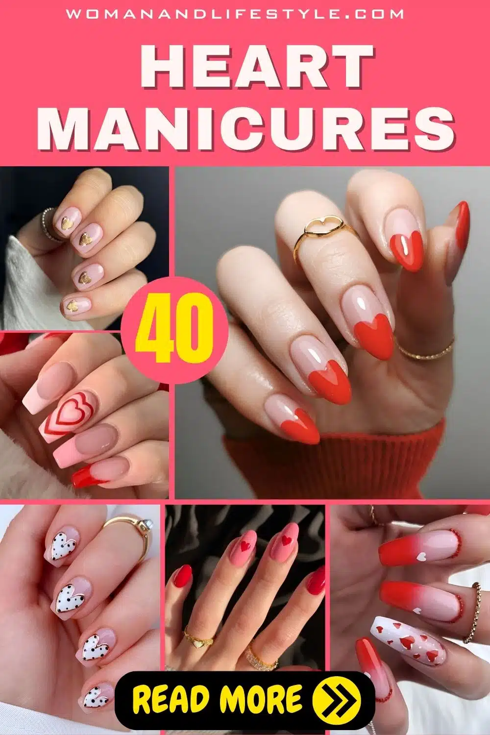 40 Gorgeous Heart Manicures Romantic Ladies Need To Copy ASAP - 47