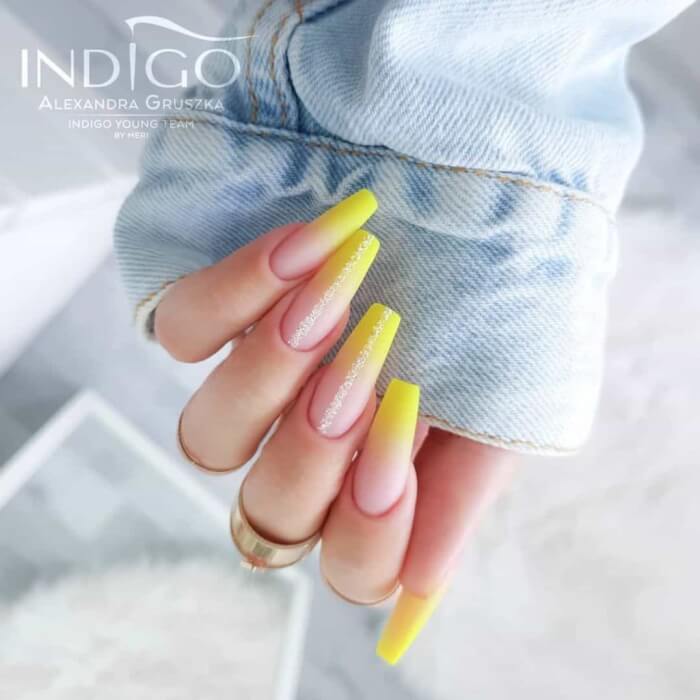 Yellow Ombre Nails