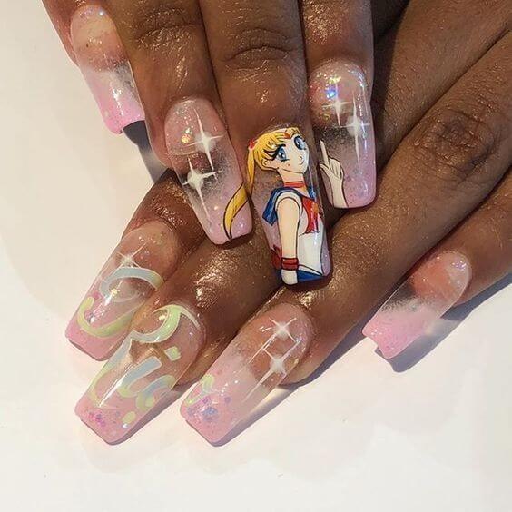 20+ Nail Designs That A Sailor Moon Fan Should Not Miss - 141