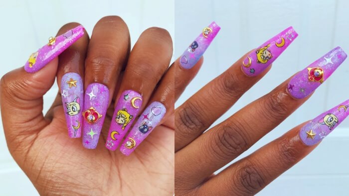 20+ Nail Designs That A Sailor Moon Fan Should Not Miss - 151