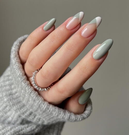 20+ Sage Green Nails That Will Totally Fresh Your Mind - 143