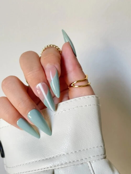 20+ Sage Green Nails That Will Totally Fresh Your Mind - 147