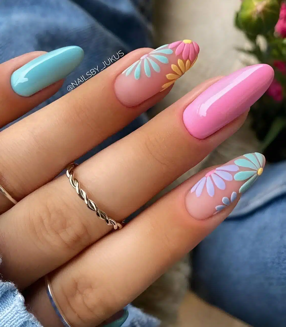 30 Gorgeous Flower Nail Designs No Pretty Girl Should Miss - 239