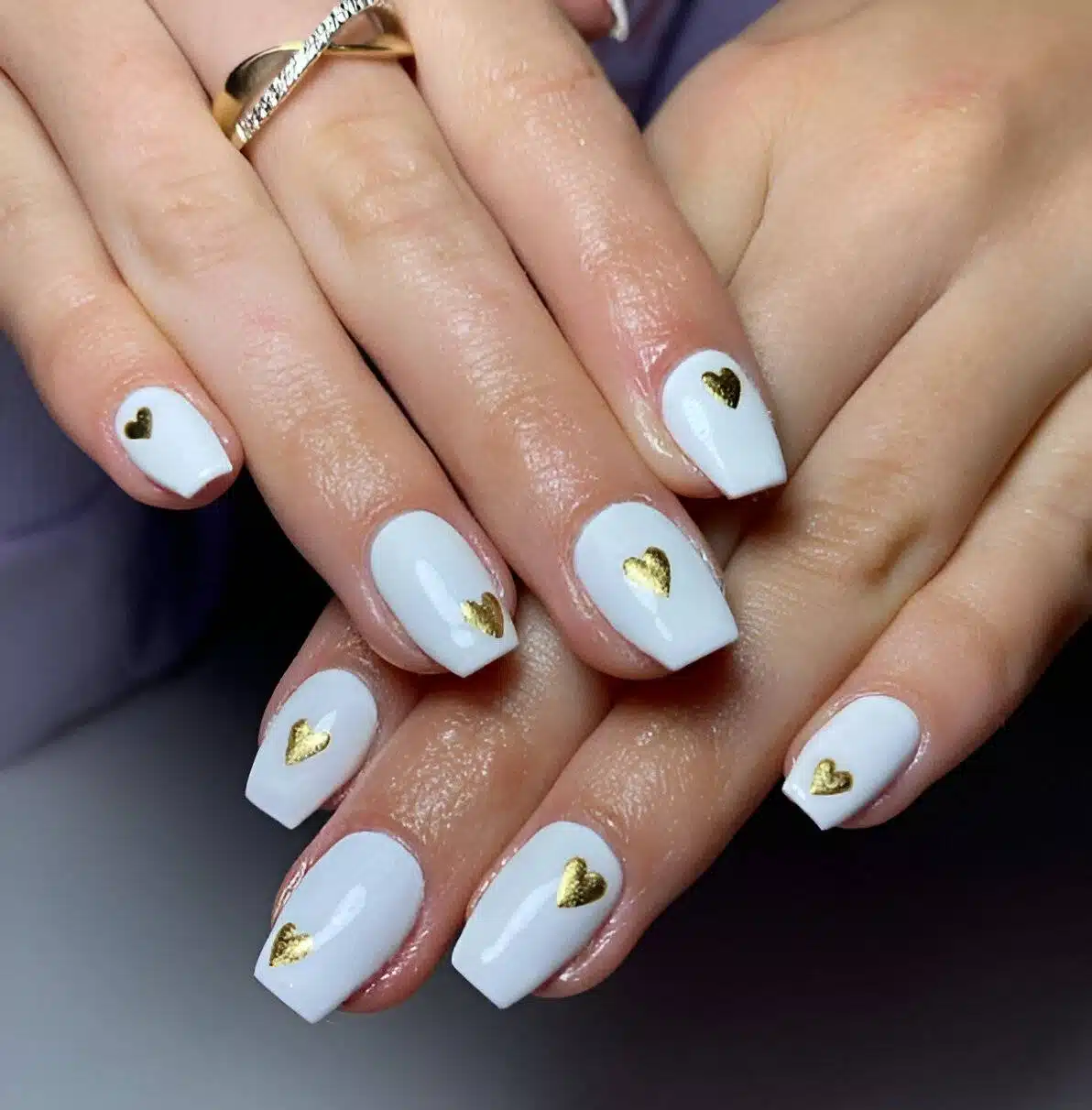 30 Graceful Short White Nail Designs For Beauty Queens - 229