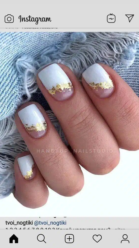 30 Graceful Short White Nail Designs For Beauty Queens - 235