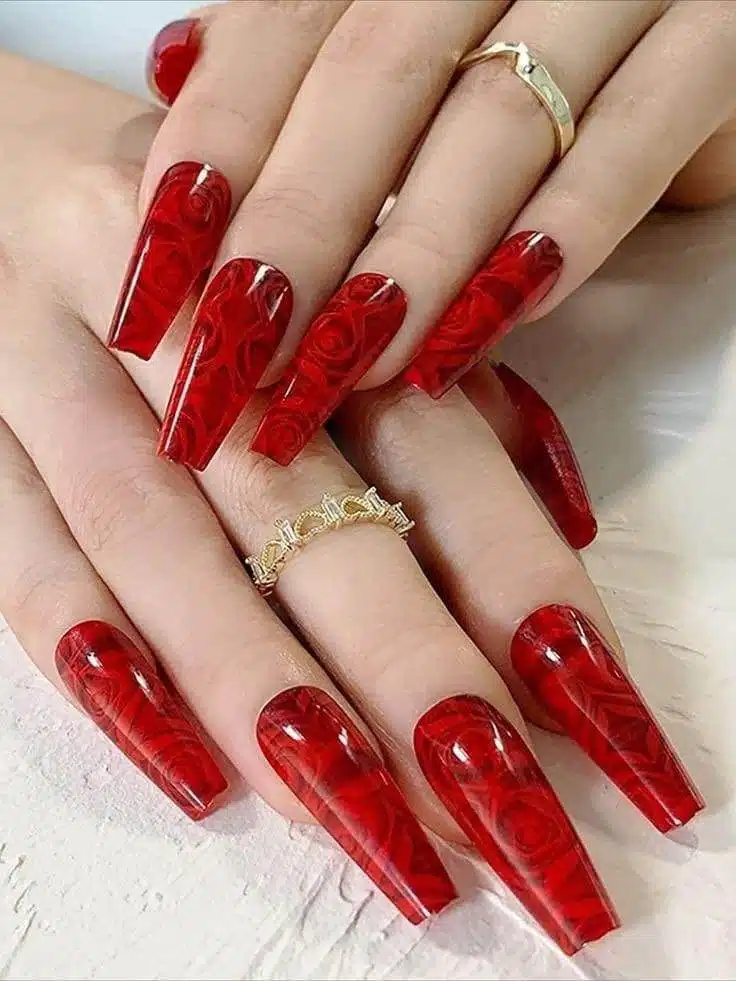 30 Red Nail Designs That Are The Epitome Of Feminine Beauty - 195