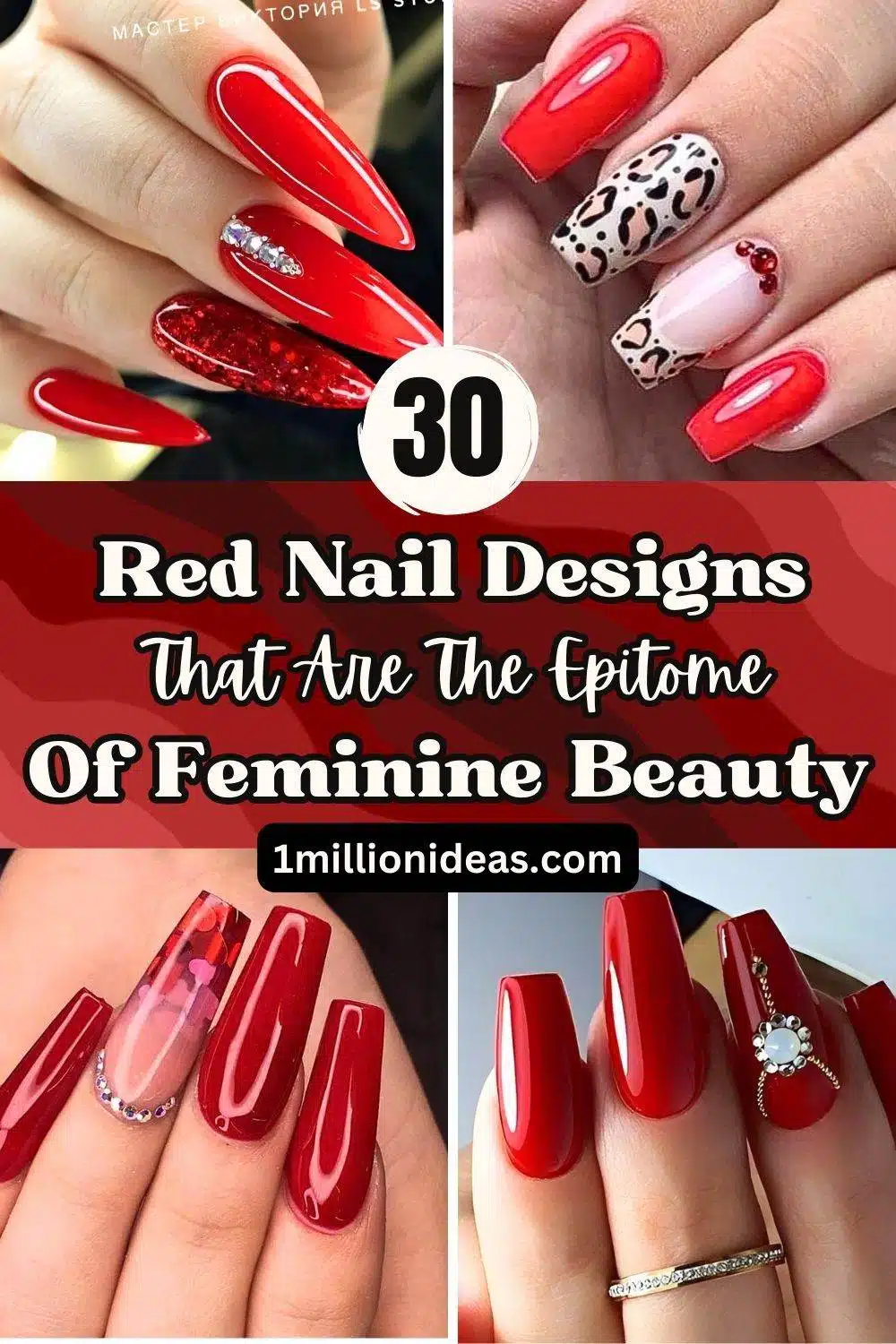 30 Red Nail Designs That Are The Epitome Of Feminine Beauty - 191