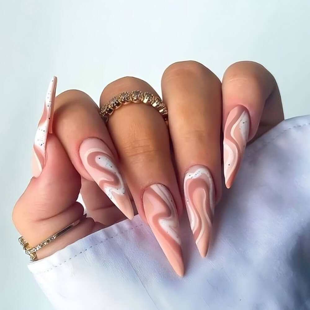 30 Swirl Nail Designs To Get Compliments From Everybody - 203