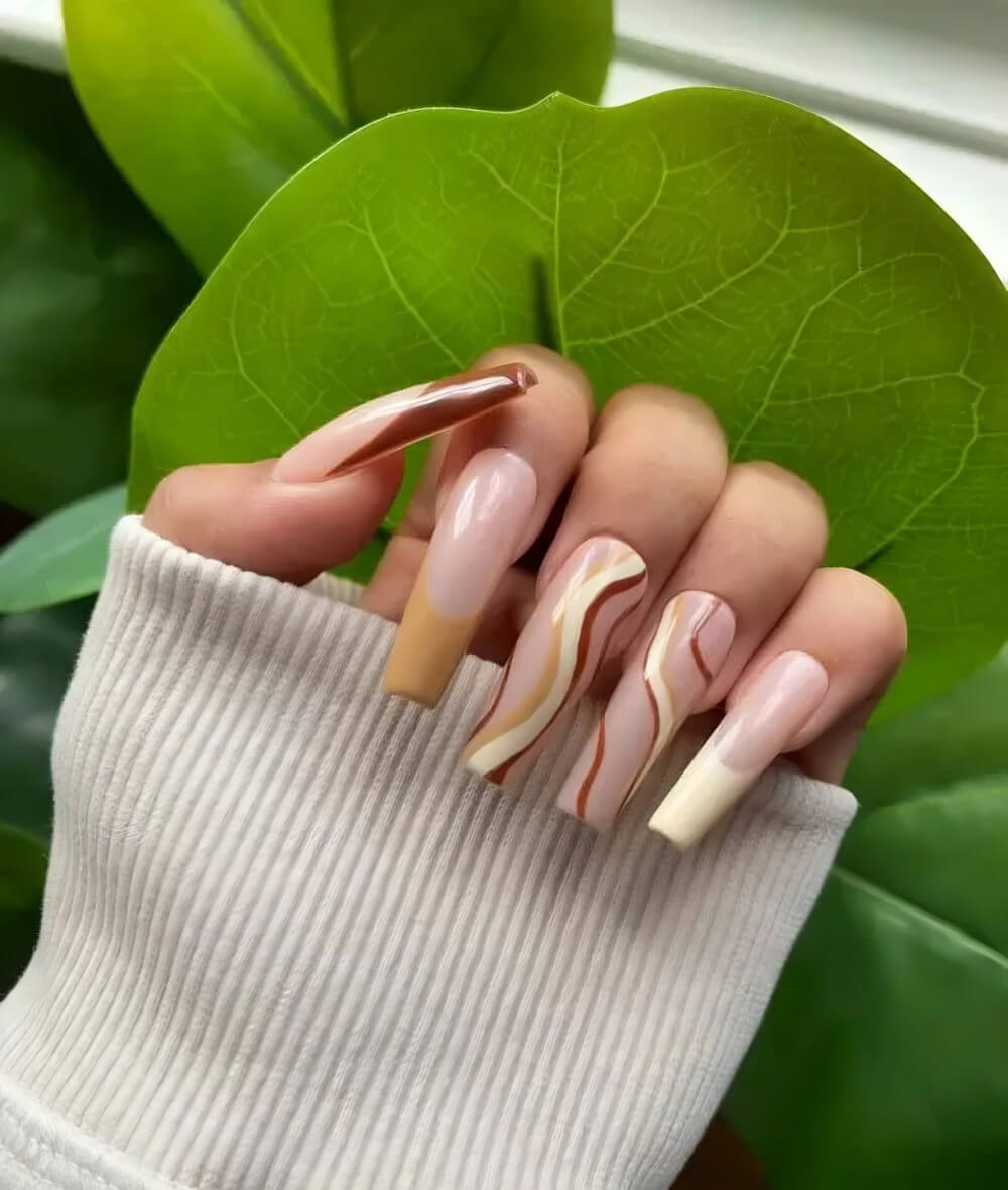 30 Swirl Nail Designs To Get Compliments From Everybody - 221