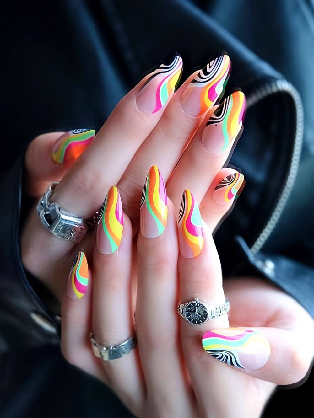 30 Swirl Nail Designs To Get Compliments From Everybody - 187