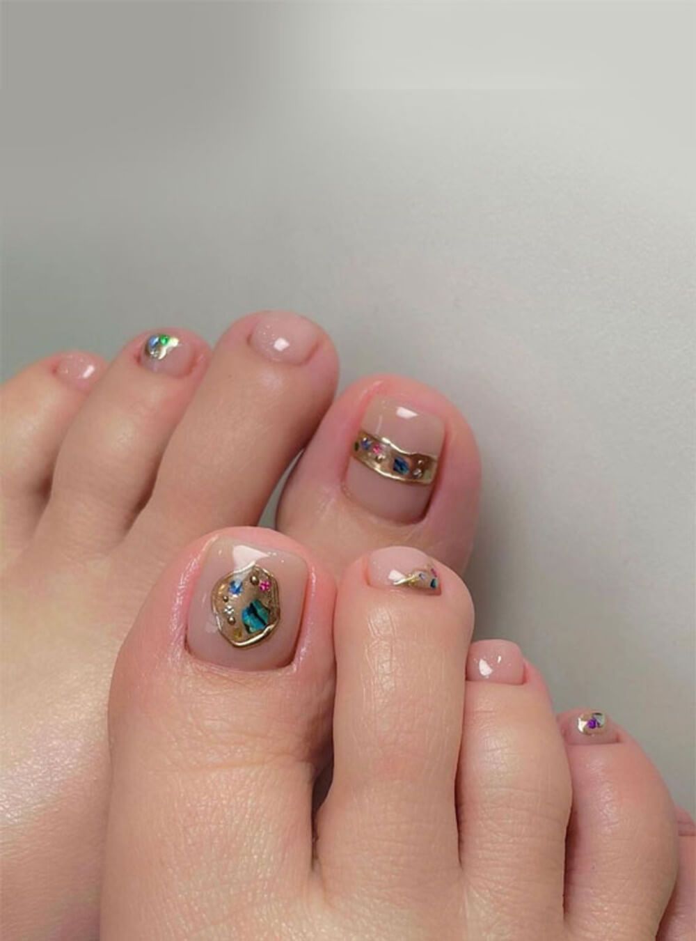 Las 38 mejores uñas de los pies para bodas para lucir glamurosas al instante - 273