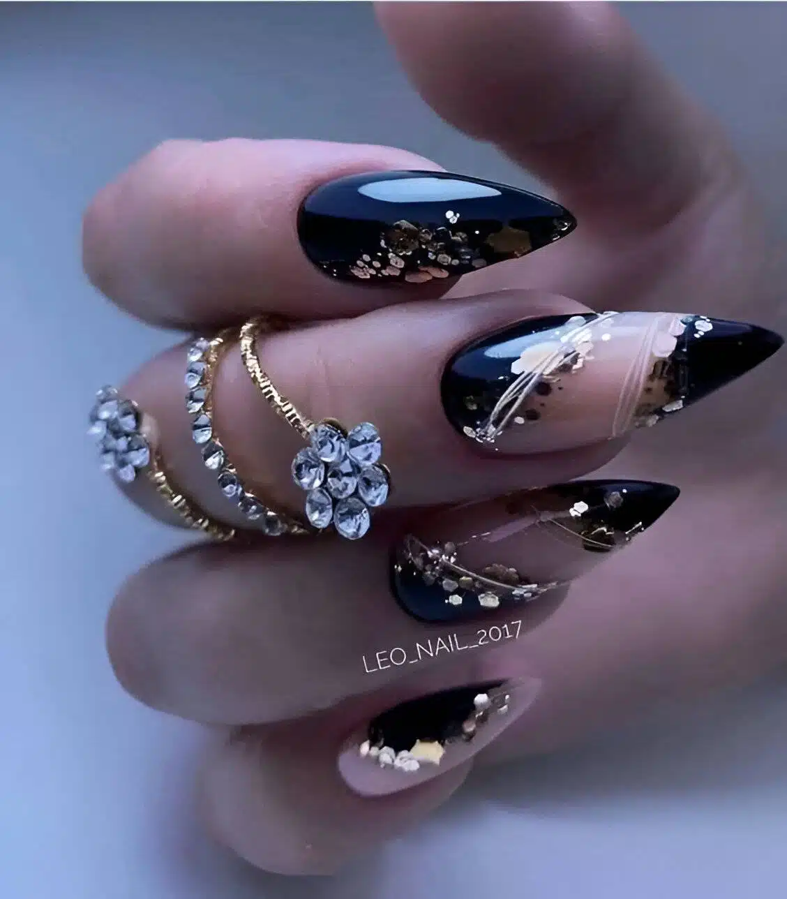 Attention, Beauty Queens: 30 Irresistible Black Acrylic Nail Designs - 201