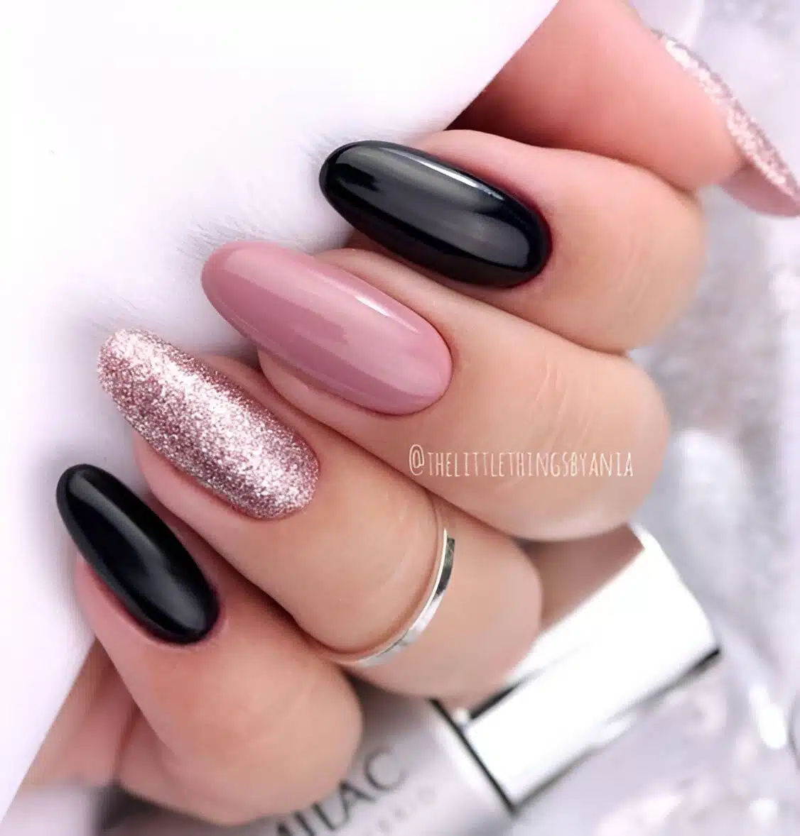 Attention, Beauty Queens: 30 Irresistible Black Acrylic Nail Designs - 209