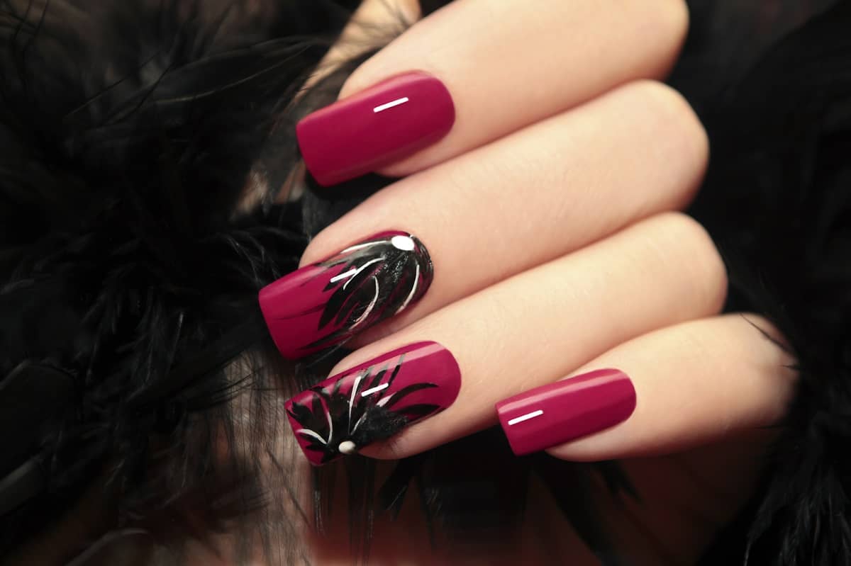 Burgundy Nail