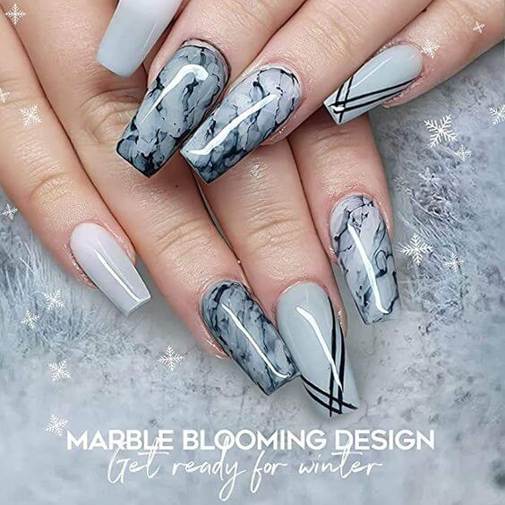 25 Exquisite Coffin Nail Designs That'll Bring You On Cloud Nine - 143