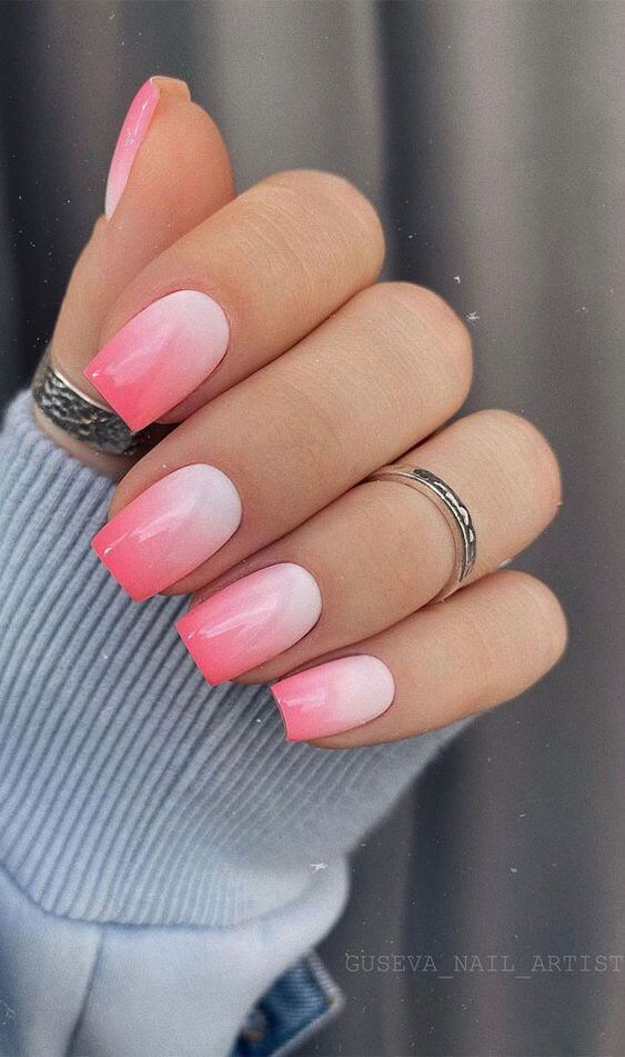 30+ Fabulous Ombre Nail Art Designs That Attract Double Look To Your Manicures - 206