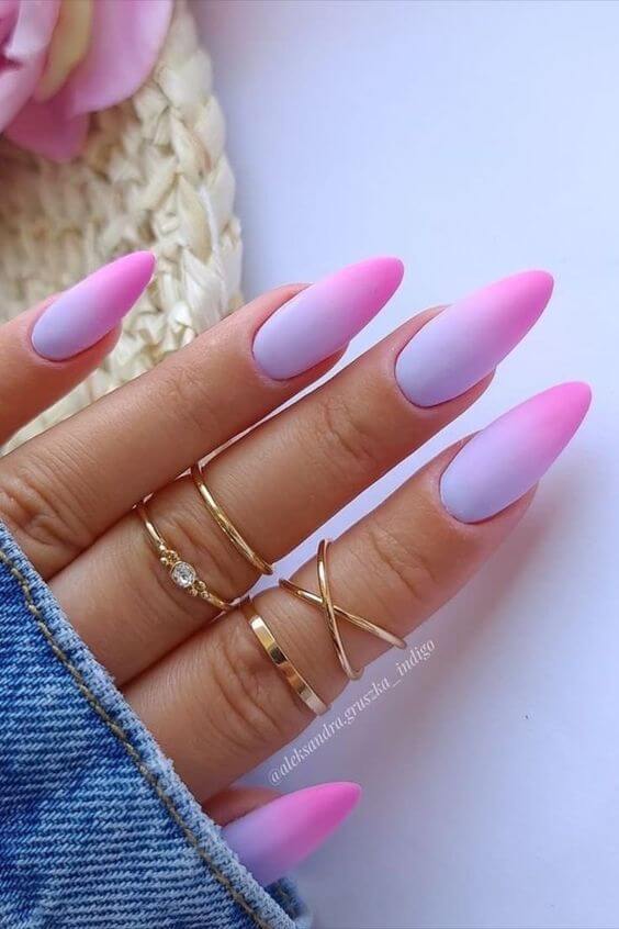 30+ Fabulous Ombre Nail Art Designs That Attract Double Look To Your Manicures - 216