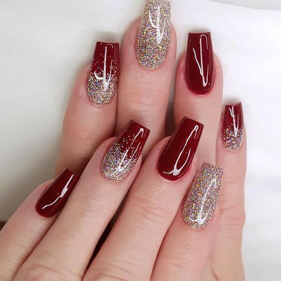 Glitter Ombre Nails 