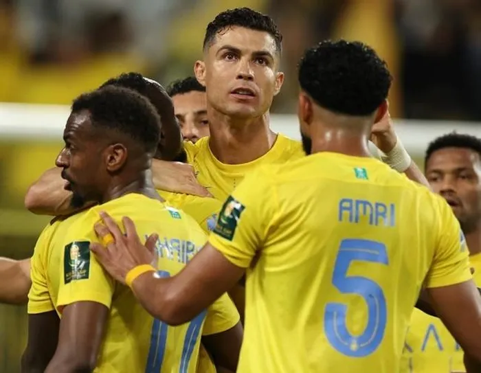 Ronaldo lập cú đúp đưa Al Nassr vào chung kết. (Ảnh: Getty)