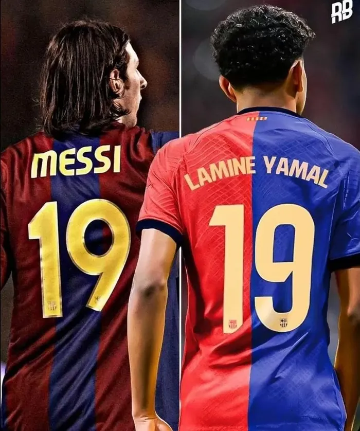 Lamine Yamal khoác áo số 19 trong đội hình Barca mùa giải 2024/25. (Nguồn: Reddit)