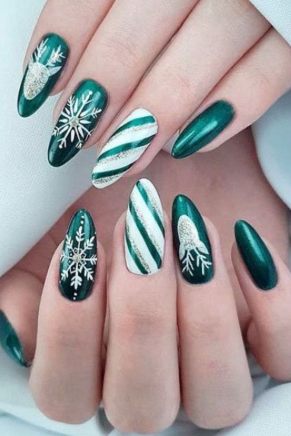 25 mẫu mẫu nail noel giáng sinh đầy ấm áp và yêu thương