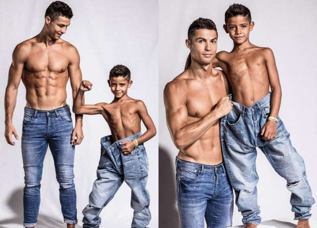 Cristiano Ronaldo's son says he is better than his father