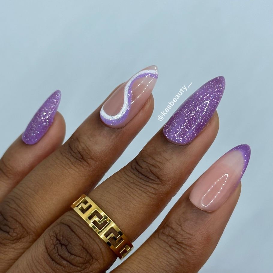 Purple Spring Nails Designs