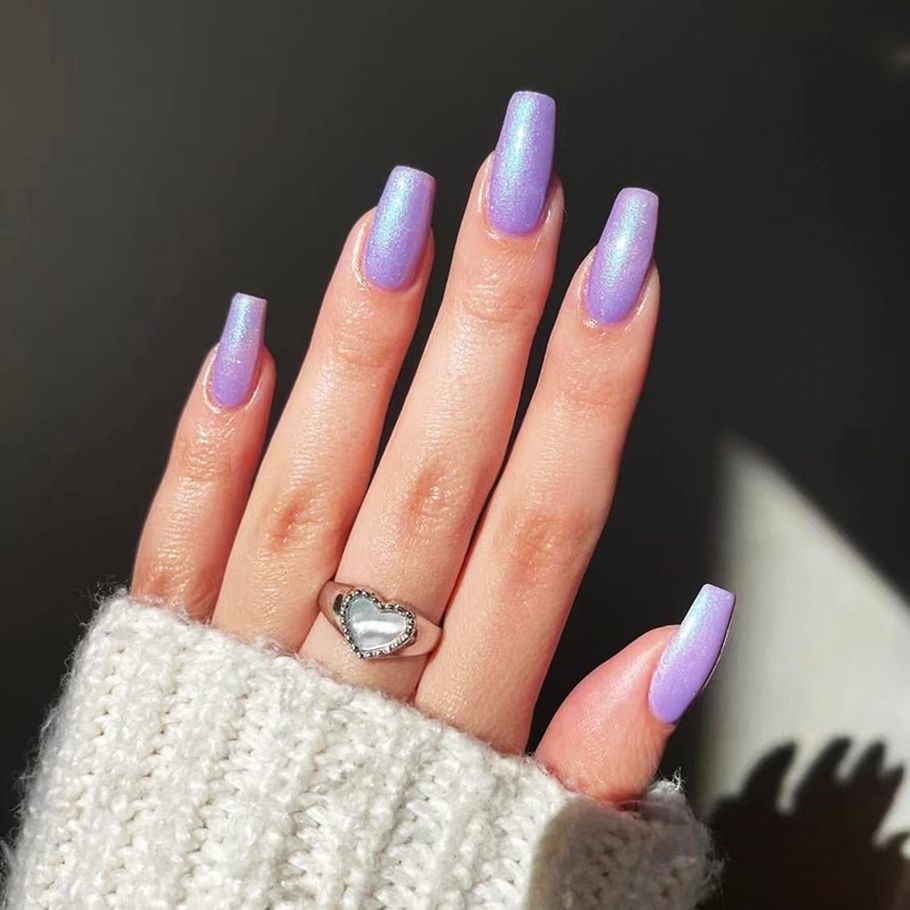 Purple Spring Nails Designs