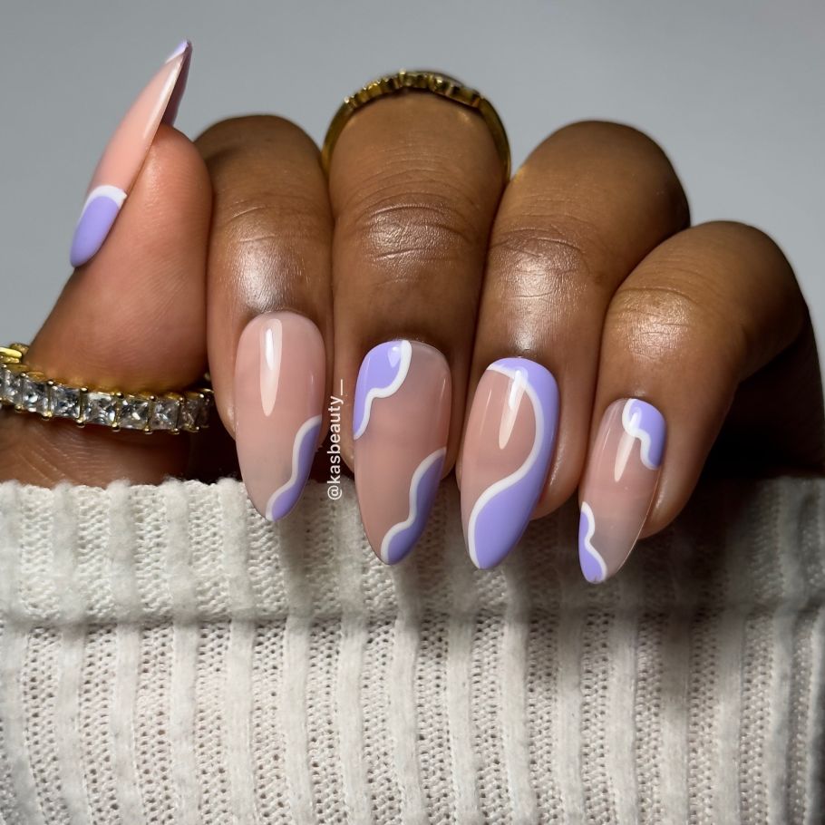 Purple Spring Nails Designs