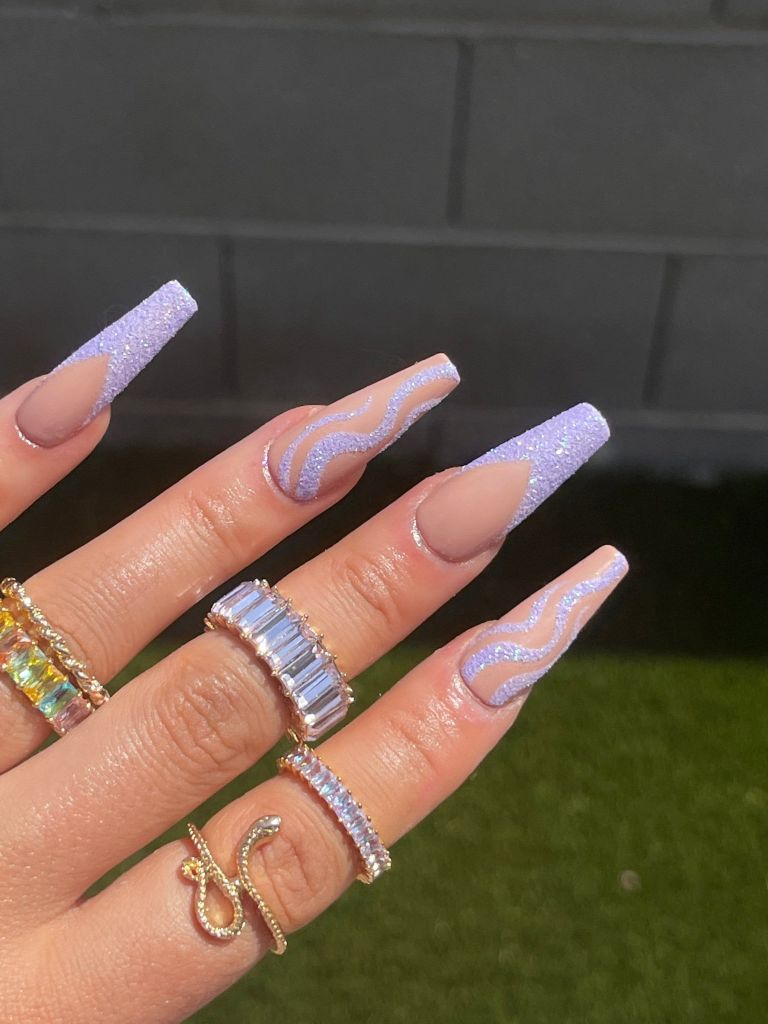 Purple Spring Nails Designs